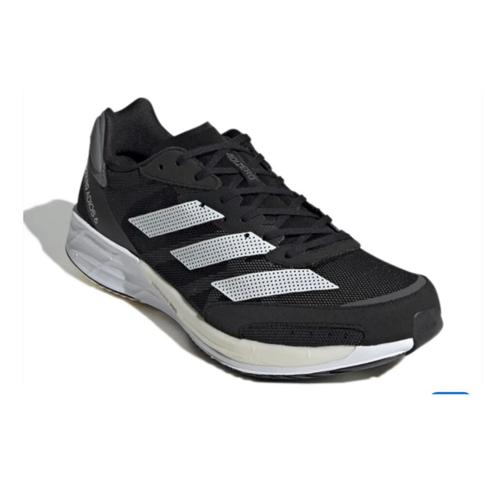 Adidas adizero adios 6 mens sneaker‎ shoe black and White size 10